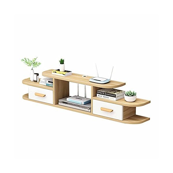 ROLTIN Meuble TV Flottant, Meuble TV Flottant, Meuble TV Mural, Centre de Divertissement Média Meubles de Maison pour Salon C