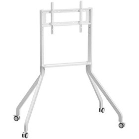 SEESEE.U Meuble TV Universel pivotant pour Table en Acier Inoxydable Support de Sol pour téléviseur 32 70 Pouces Boîtier de S