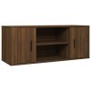 Meuble TV Chêne marron 100x35x40 cm Bois dingénierie