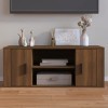 Meuble TV Chêne marron 100x35x40 cm Bois dingénierie