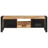 GANDUS Meuble TV 120x30x40 cm bois massif manguier