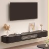 ZDMZR Meuble TV Flottant Mural, Meuble TV Suspendu, Meuble TV Bois, Table Television Salon, Centre de Divertissement avec Arm