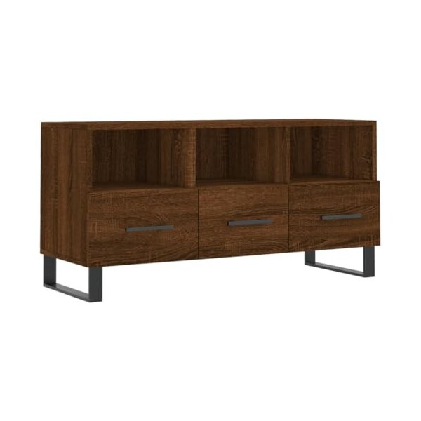 vidaXL Meuble TV chêne Sonoma 102x36x50 cm Bois dingénierie