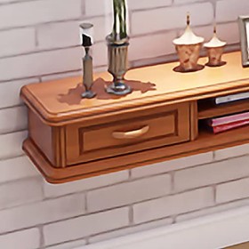 AVIMYA Meuble TV Flottant Meuble TV Mural, Meuble TV Flottant Support Mural Unité de Divertissement avec 2 Tiroirs pour Petit