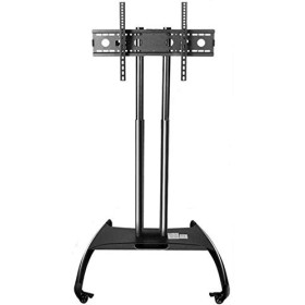 SEESEE.U Support TV Universel pour Table pivotante Meuble TV en Acier Inoxydable pour téléviseur 32 70 Pouces Support de Sol 