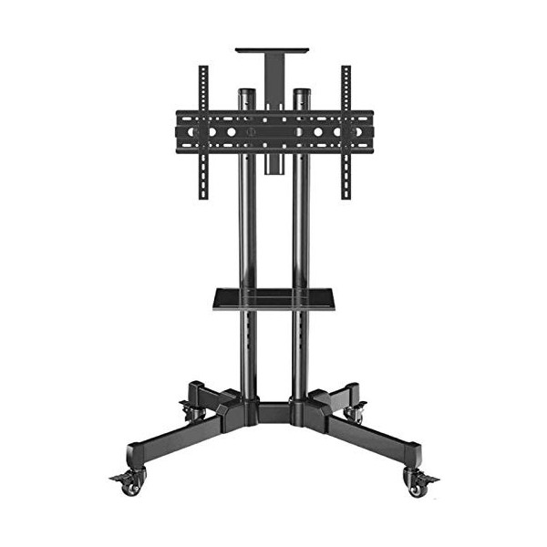 SEESEE.U Support TV Universel pour Table pivotante Meuble TV en Acier Inoxydable pour téléviseur 32 70 Pouces Support de Sol 