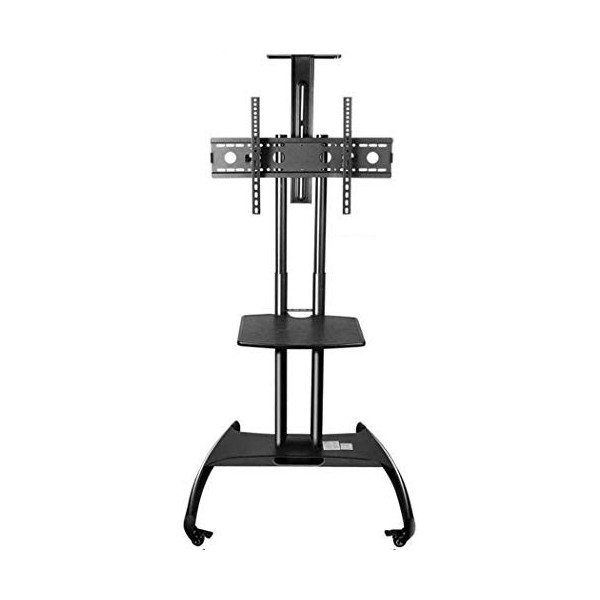 SEESEE.U Support TV Universel pour Table pivotante Meuble TV en Acier Inoxydable pour téléviseur 32 70 Pouces Support de Sol 