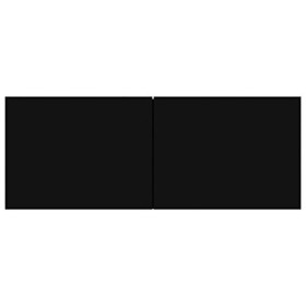 Kstyhome Meuble TV Meuble TV Meuble de Rangement pour Banc TV avec 2 étagères pour Salon 80x30x30 cm, Noir