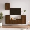 WOODEY Meuble TV 5 pièces en chêne marron