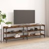 VEEKI Meuble TV, Meuble TV Suspendu, Meuble TV Industriel, Meuble TV Bois, Meuble Chambre, Convient pour Salon ou Chambre, ch