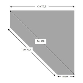 Arteferretto Made in Italy Meuble TV dangle 2 Portes