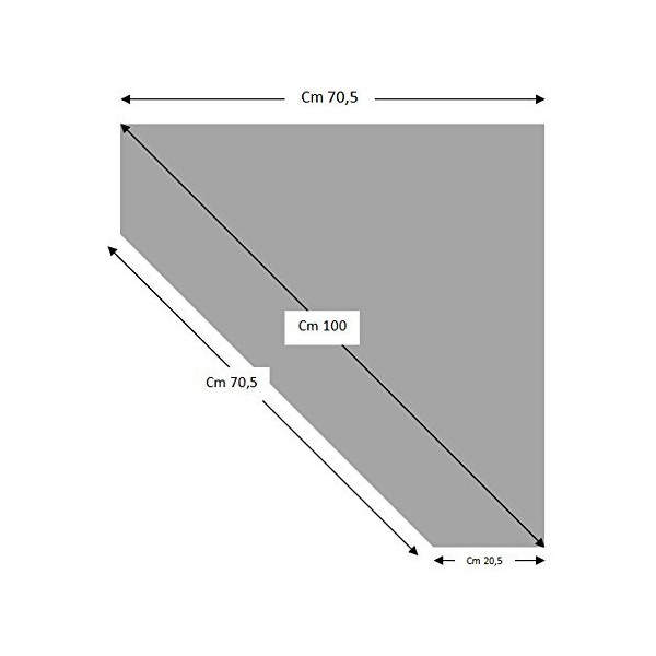 Arteferretto Made in Italy Meuble TV dangle 2 Portes