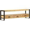 Meuble TV Meuble TV en Bois Salon Meuble TV Console Multimédia 59,1" x11,8 x17,7 Bois de Manguier Massif pour Salon, Couloir,