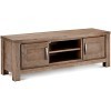 Ibbe Design Alaska Meuble TV Support de télévision Buffet bas pour Salon, Chambre, Style Scandinave Brun Bois dacacia Massif