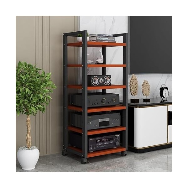 Support Multimédia AV À 6 Niveaux, Support De Stockage De Composants Stéréo De Divertissement, Support Audio Avec Support En 