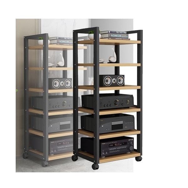 Support Multimédia AV, Support Dangle À 6 Couches, Support De Stockage De Composants Stéréo De Divertissement, Tour De Suppo