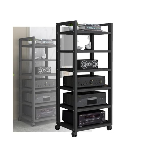 Support Multimédia AV, Support Dangle À 6 Couches, Support De Stockage De Composants Stéréo De Divertissement, Tour De Suppo