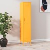 Suuim Meuble TV en métal avec 2 Portes grillagées, Meuble TV en Acier, Meuble de Rangement latéral pour Salon, Jaune Moutarde