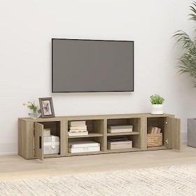Générique Meubles TV 2 pcs Chêne Sonoma 80x31,5x36 cm Bois dingénierie,26.4 KG,819443, Meubles, Meubles TV
