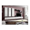 PRICE FACTORY just for you Meuble TV Fly E1 Design, Coloris Noir et Blanc Brillant. Meuble Suspendu Moderne et Tendance pour 