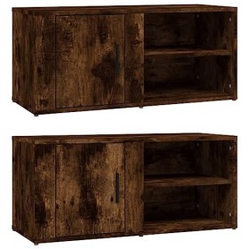 Générique Meubles TV 2 pcs Chêne fumé 80x31,5x36 cm Bois dingénierie,26.5 KG,819447, Meubles, Meubles TV