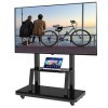AASSDOO Meuble TV pour Chambre à Coucher/Salon pour écrans Plats 55/40/60/65/70 Pouces, Chariot TV Roulant/Mobile avec roulet