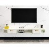 LLCDZR Meuble TV Mural Étagère Murale Étagère TV Flottante Console Multimédia Meuble TV avec Portes Darmoire Centre De Diver