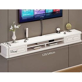 Meuble TV Meuble TV Flottant Meuble TV Mural, Meuble TV Flottant, Panneaux de Fibres de Bois Massif, Centre multimédia Mural 