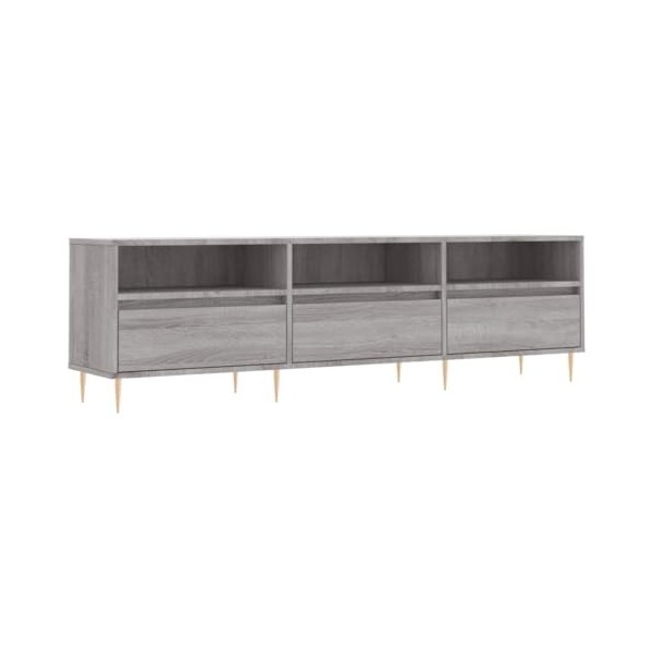 Générique Meuble TV Sonoma Gris 150x30x44,5 cm Bois dingénierie,26.4 KG,831274, Meubles, Meubles TV