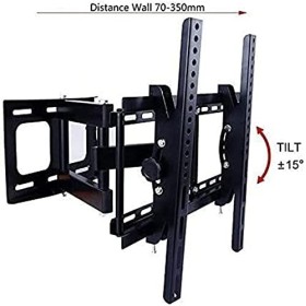 Support de télévision Support de télévision télescopique à un bras, support mural pour téléviseur à angle réglable, support d