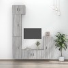 RAUGAJ Home Hardware Businese Meuble TV 5 pièces en bois Sonoma Gris