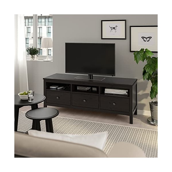 Ikea HEMNES Banc TV Noir/marron 148 x 47 x 57 cm