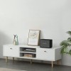 T.F.WONG Meuble TV moderne en bois pour téléviseurs jusquà 55", meuble de rangement moderne pour salon, chambre à coucher, b