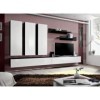 Meuble TV Fly E4 Design, Coloris Blanc Brillant. Meuble Suspendu Moderne et Tendance pour Votre Salon.