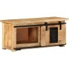 Meuble TV Meuble TV avec Rangement Meuble TV en Bois Meuble TV en Bois 35,4" x13,8 x15,7 Bois de Manguier Massif pour Salon, 