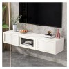Meuble TV Suspendu Meuble TV Flottant Moderne, Meuble TV Mural 55"/63", étagères flottantes avec Porte Rabattable, Console mu