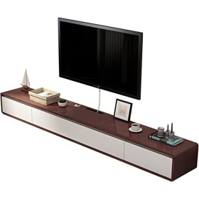 RUtavm Meuble TV Flottant, Meuble TV Mural, Meuble TV Flottant, Console multimédia pour Centre de Divertissement, unité TV Su