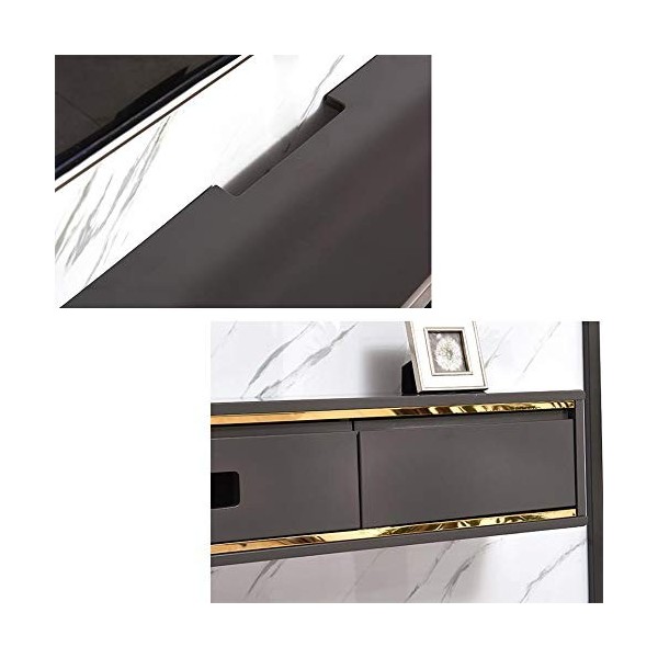 Meuble TV Meuble TV Flottant Meuble TV Mural Étagère Flottante Étagère Murale avec Tiroir Décodeur Routeur Meubles TV Chambre