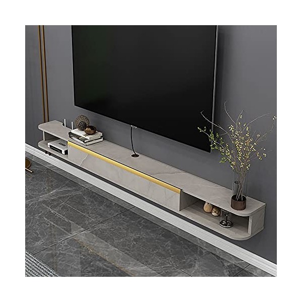 Meuble TV Flottant, Meuble TV Suspendu, Unité de Divertissement Murale Salon et Chambre Armoire Étroite/B/120Cm/B/120Cm