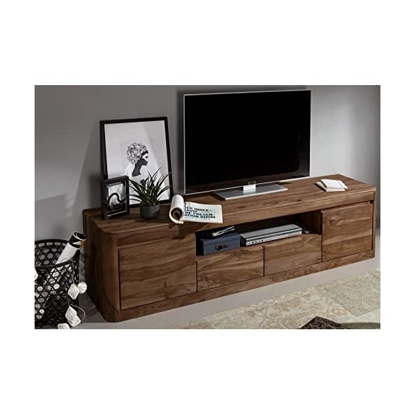 Meuble TV - Bois Massif de Palissandre huilé Smoked Cherry - Toronto 151