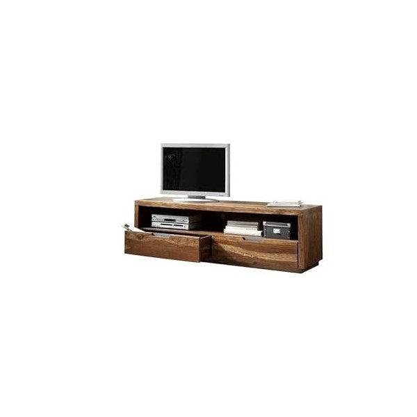 Meuble TV 180x50cm - Bois Massif de Palissandre laqué - Duke 114