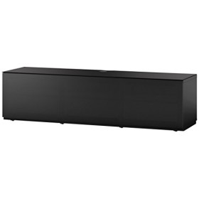 Sonorous STA160TBLKBLKBW Meuble pour Ecran TV Plat Noir
