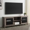 Walker Edison Furniture Company Meuble de rangement pour TV jusquà 78" Salon 70 Inch gris