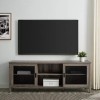 Walker Edison Furniture Company Meuble de rangement pour TV jusquà 78" Salon 70 Inch gris