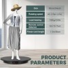 Flyrivergo Grand plateau tournant pour photographie 61 cm/150 kg - Support rotatif motorisé à 360 degrés avec télécommande - 