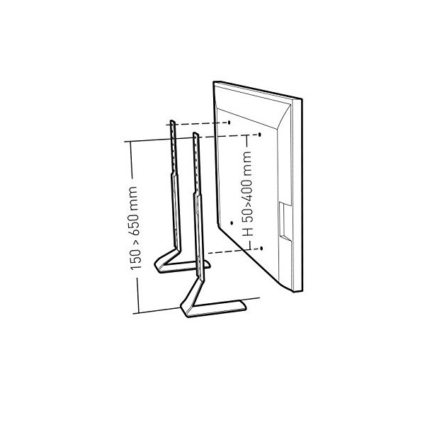 Nilox Erard Fitup Argent Support TV de Table Fixe ER035300