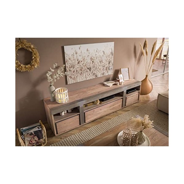 MASSIVMOEBEL24.DE Meuble TV Manguier Amsterdam 26 - Différentes Tailles