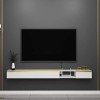 Meuble TV, Meuble Bas TV, étagères flottantes, Console TV Flottante, Meuble TV Mural/Support Suspendu/décodeur, Console multi
