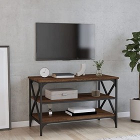 Meuble TV, Meuble de Divertissement, Meuble TV, Meuble TV Moderne, pour Salon, Salle à Manger, Chambre à Coucher, Bois dingé