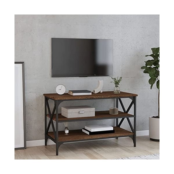 Meuble TV, Meuble de Divertissement, Meuble TV, Meuble TV Moderne, pour Salon, Salle à Manger, Chambre à Coucher, Bois dingé